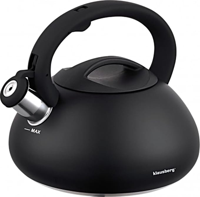 Fluitketel Mat Zwart Waterkoker 2.7 L ‘’Carbon‘’ RVS