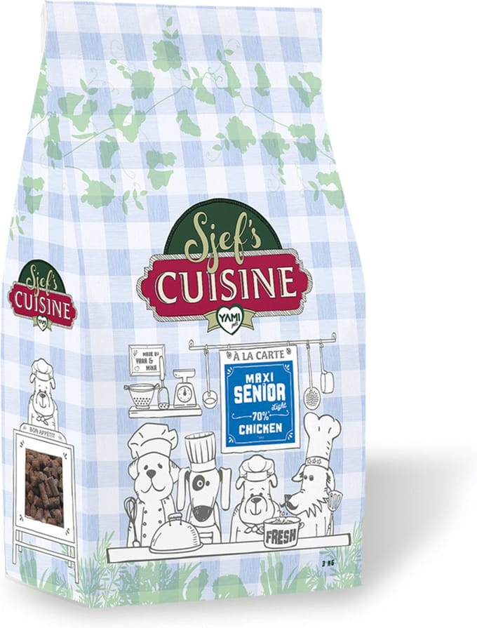 Sjef's Cuisine Senior Maxi Kip - Hondenvoer - 3 kg
