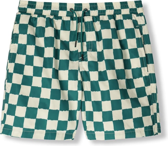 Beachlife Checkerboard Swimshort Zwemkleding Jongens - Groen - Maat 98/104