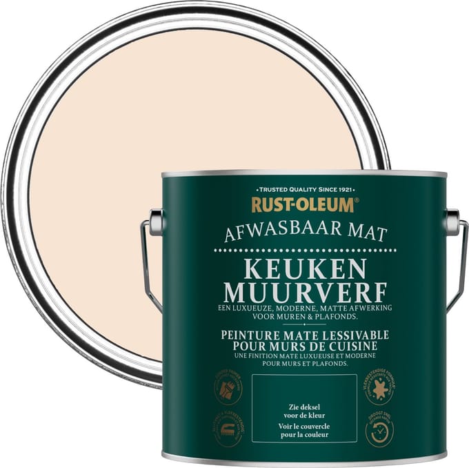 Rust-Oleum Lichtroze Keuken muurverf - Melrose 2,5L