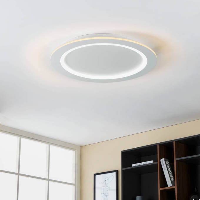 EGLO connect LED plafondlamp Padrogiano-Z, Ø 60 cm, wit