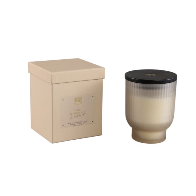 PTMD - Geurkaars Elements - Beige - 10x10x12.5cm