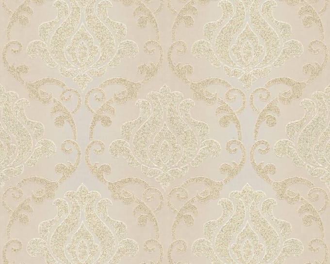 BAROK ORNAMENTEN BEHANG - Beige Creme Metallic - AS Creation Adelaide