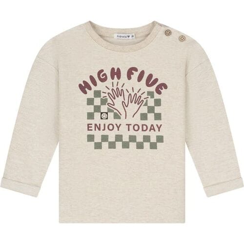 Prénatal baby shirt Soft Beige Melange 62 heren