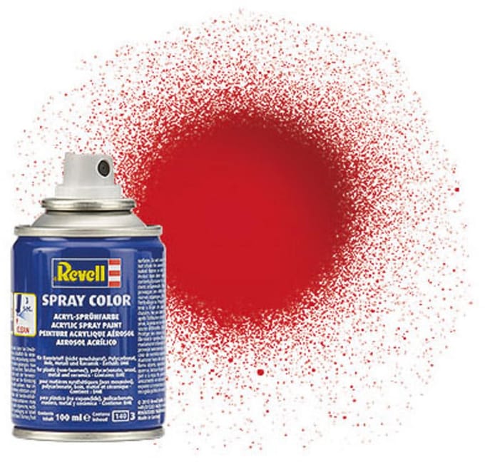 Revell Hobbyverf Acrylverf - #31 Fire Red - Gloss - Acryl Spray - Verf spuitbus - 100 ml