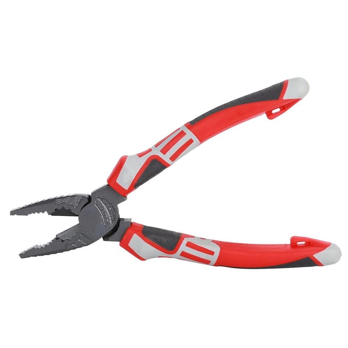 Multifunctionele Duitse Elektricien Tang Draad Stripper Kabelknipper Knip Hand gray
