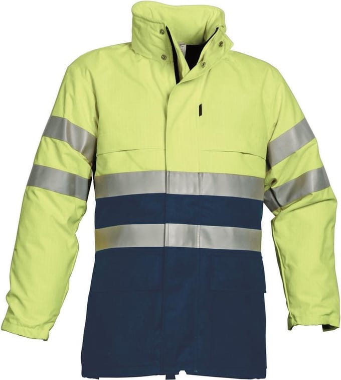 Havep 40005 Parka Marine/Fluo Geel maat XL