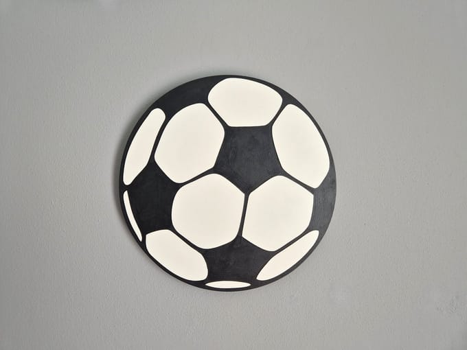 Moliland - Ozdoba Ścienna - Voetbal MDF - 34cm