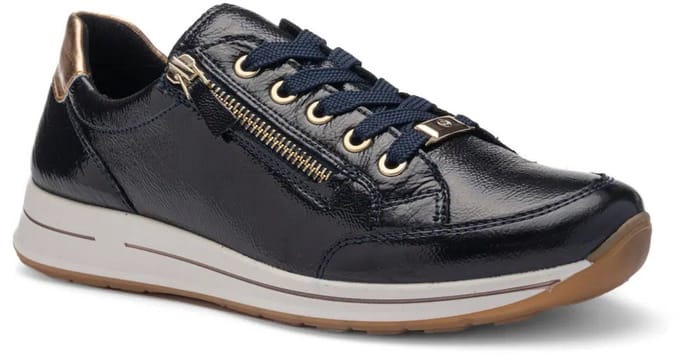 Ara -Dames - blauw donker - sneakers - maat 37
