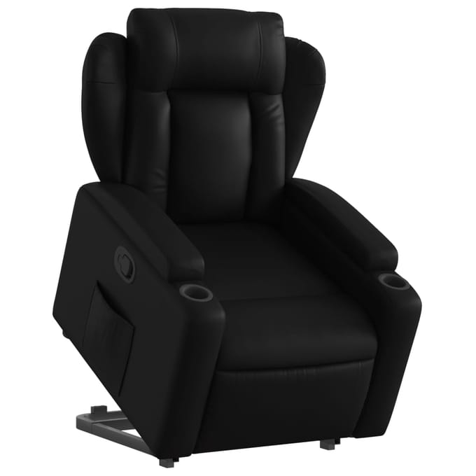 Vidaxl Verstelbare Fauteuil, Zwart, Bekleed met Kunstleer