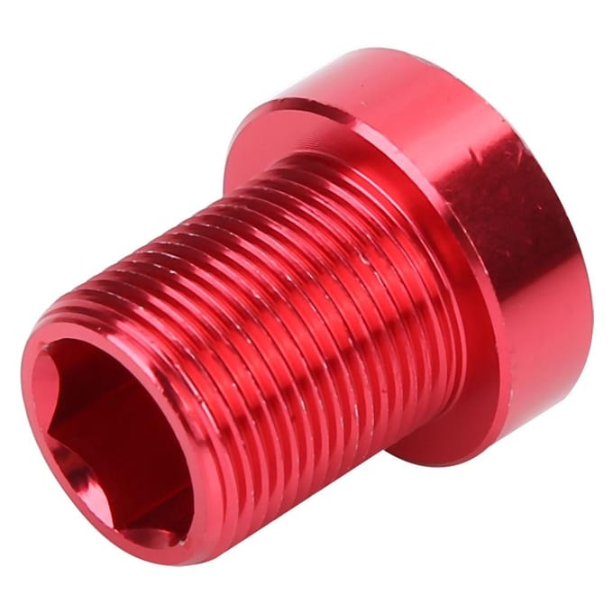 Vertande Trapasbouten M15*19mm Titanium Fiets Fiets BB As Schroeven Rood red