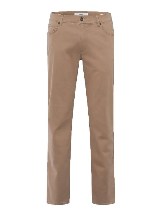 Broek Straight Fit Van Brax geel