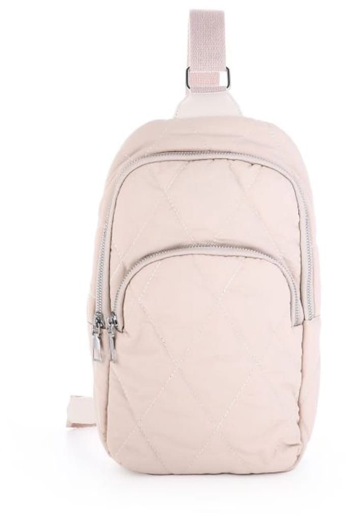 travel tas - cross body - beige - PU - cadeau tip