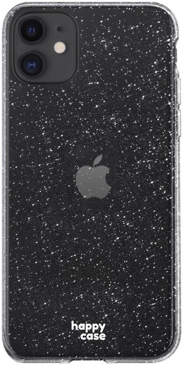 HappyCase Hoesje Flexibel TPU Glitter Print Geschikt voor Apple iPhone 11