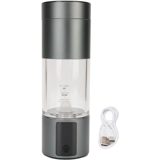 Waterstofwaterfles 280ml SPE PEM Technologie 3000ppb Draagbare Waterstofrijk Water Generator Beker L white