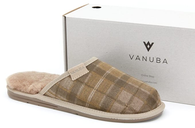 Pantoffels van schapenleer Vanuba Newcastle