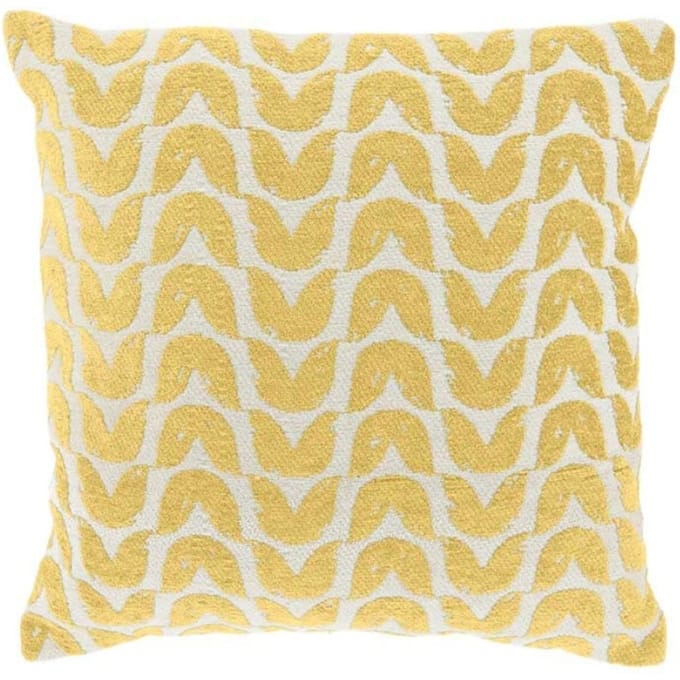Unique Living - Sierkussen Gozi Lemon Yellow -45x45cm