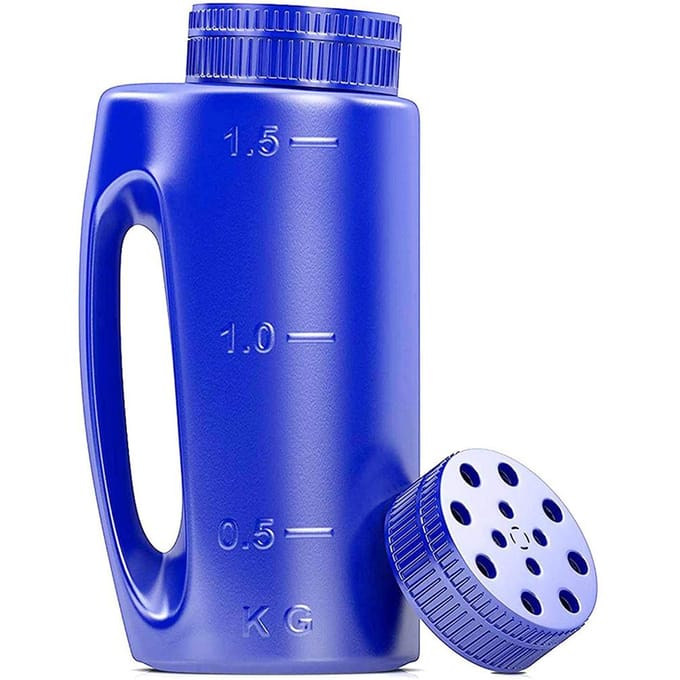 Handheld Strooier Handstrooier Shaker Meststof Zoutstrooier IJszoutdispenser blue