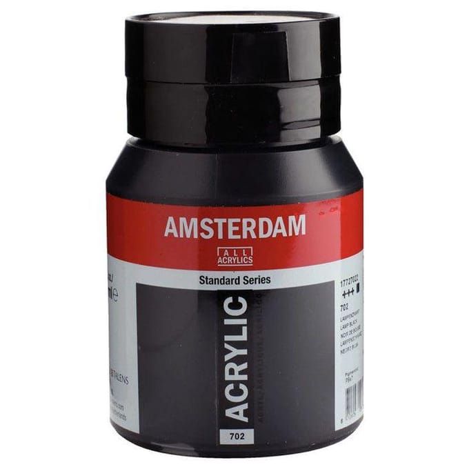 Amsterdam Standard Series Acrylverf Pot 500 ml Lampenzwart 702