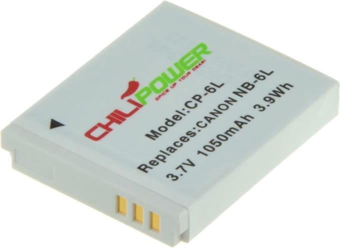 ChiliPower NB-6L accu voor Canon - 1000mAh