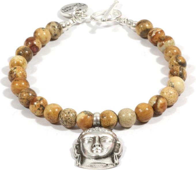 Heaven Eleven - jaspis met 925 zilver buddha