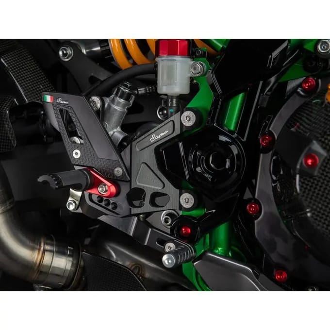 Verstelbare motor voetensteun met inklapbare voetsteunen Lightech