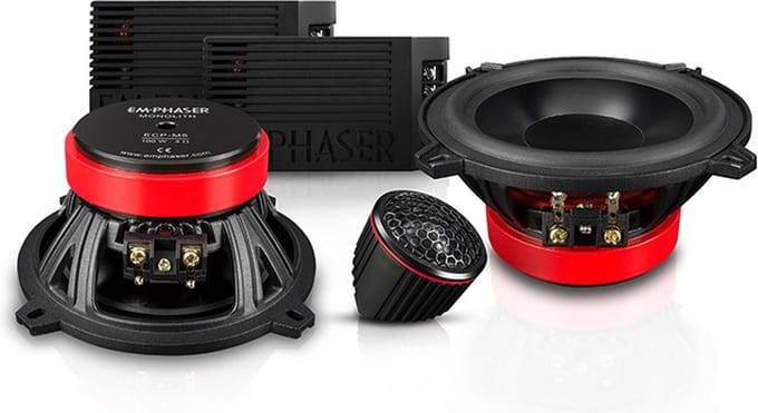 Emphaser ECP-M5 - Autospeakers - 13cm 2 weg composet - 130mm luidsprekers - 100 Watt RMS - 4 Ohm