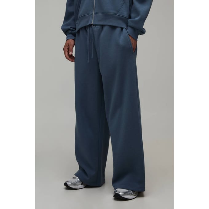 Essentiële Wijde Pijpen Joggingbroek | Vintage Blue | Size Medium