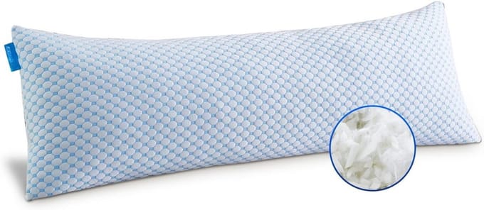 Thuys – Lang Kussen Voor Zijslapers – Lichaamskussen – 44cm x 16cm x 16cm – Wit