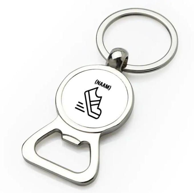 Akyol - hardloop met eigen naam flesopener - Hardlopen - hardloper - sport - 9 bij 3 cm