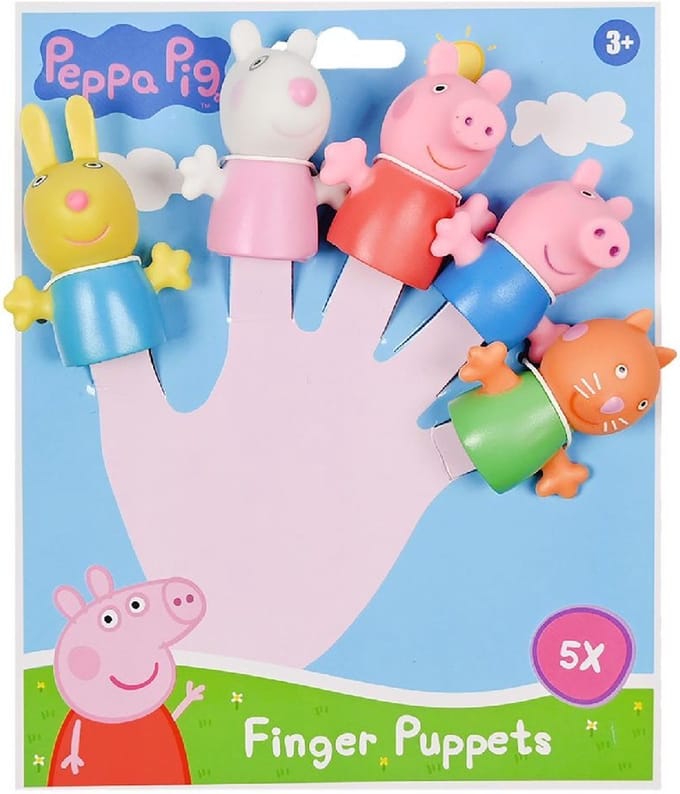 Peppa Pig vingerpoppetjes - 5 personages - Spel