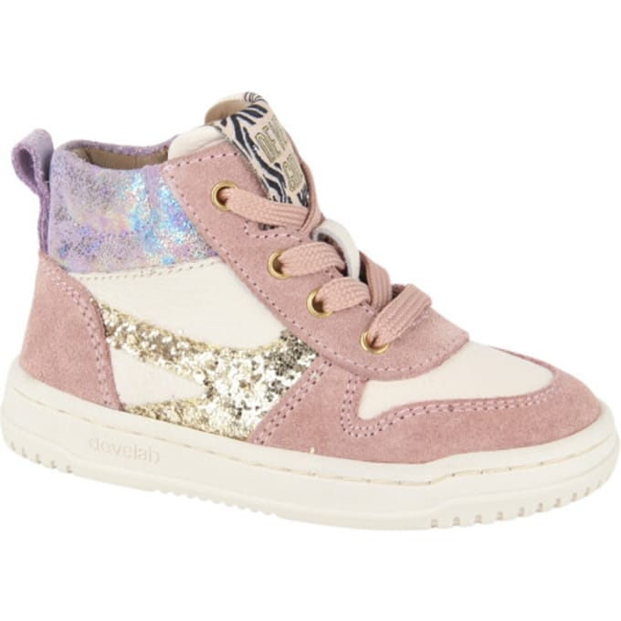 Develab - 41922 - Half-hoogMeisjesKindersneakers - Kleur: Roze - Maat: 23