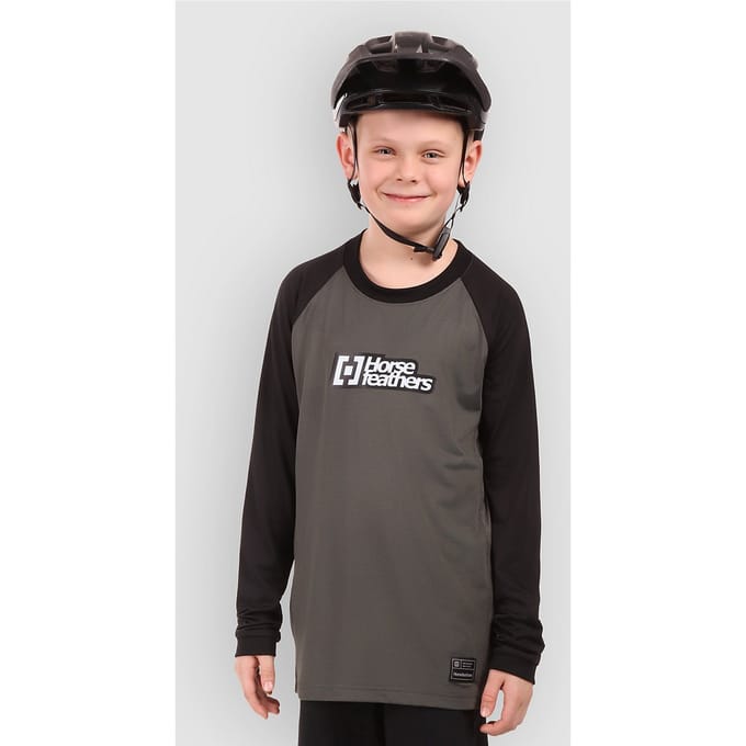 Horsefeathers Spike Ls Jeugdfietsshirt (chimera/zwart) - XL