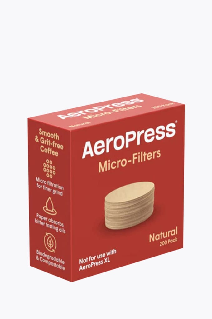 AeroPress Paper Micro-Filters (200 stuks) Standard Natural