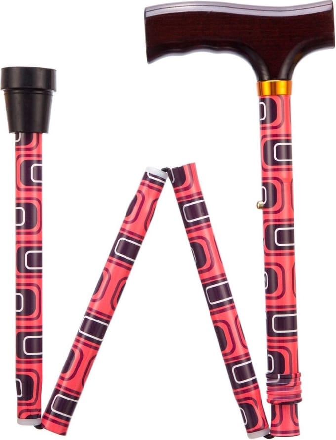Opvouwbare wandelstok - Swirl 76 - 89 cm