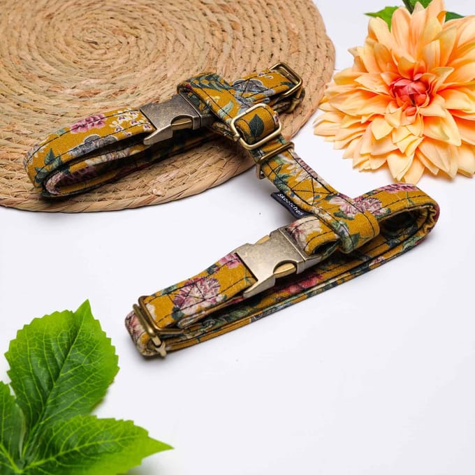 Honden tuigjes Snake Flowers maat M