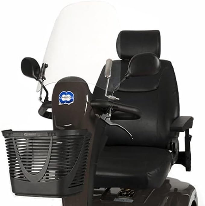 Scootmobiel Windscherm - Bescherming - Bescherming tegen wind - Universele pasvorm - Laag model - Zwart