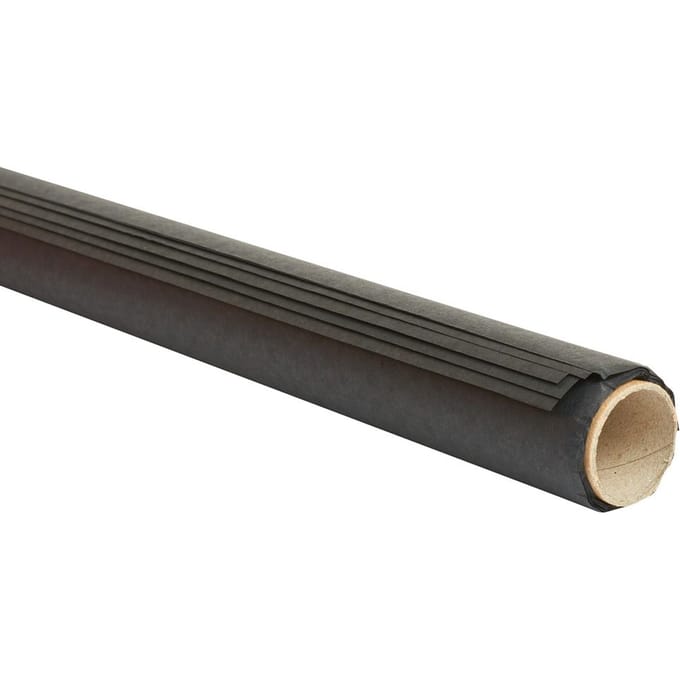 Zijdevloeipapier, 50 x 70 cm, 20g/m², 6 vellen - Zwart