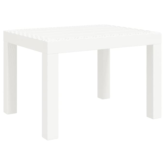 vidaXL - Tuintafel - 59x47x40 - cm - PP - wit