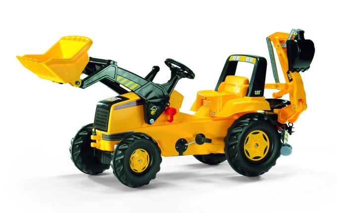 Rolly Toys 813001 Rollyjunior Cat Tractor Met Lader En Graafarm