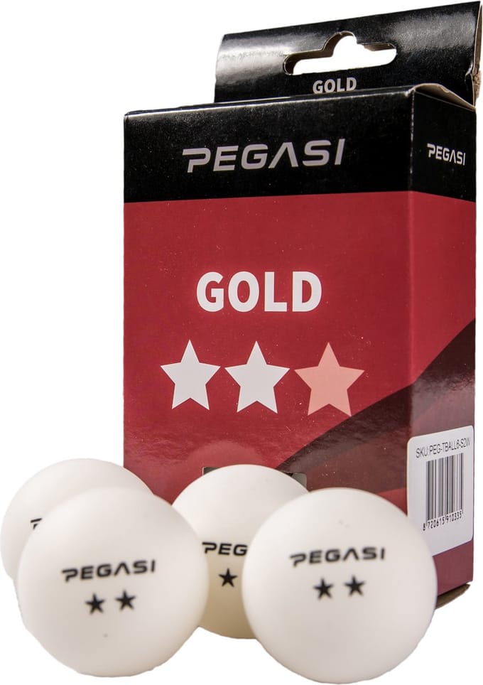 Pegasi Pingpongballen - 2 ster - 6 stuks