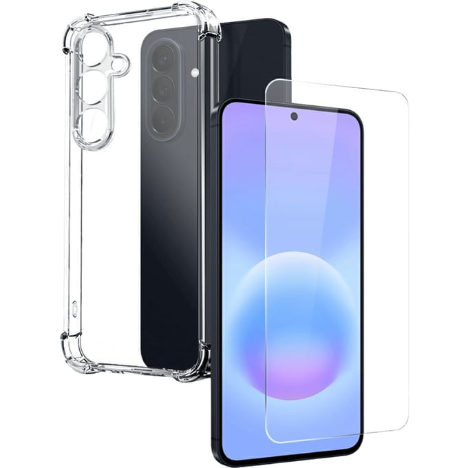 Northjo Samsung Galaxy A57 Shockproof Hoesje en Screenprotector Transparant