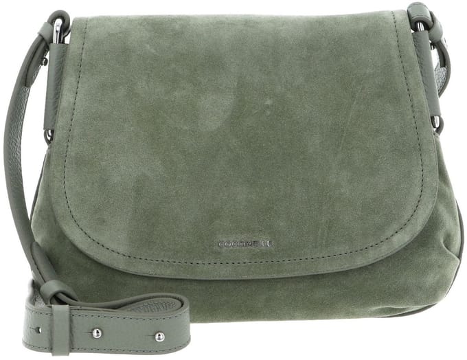 COCCINELLE Leren schoudertas Rebekka Handbag Grained Leather Greenery / Greene mintgroen