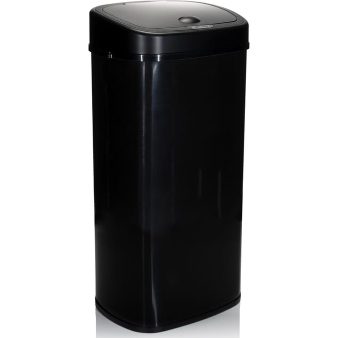 Prullenbak CLEAN VI met infraroodsensor 68L Staal zwart hjh OFFICE