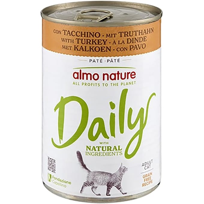 12x400g Kalkoen Almo Nature Daily Menu Kattenvoer