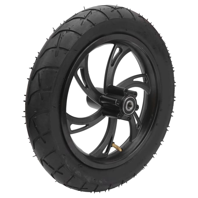 Pneu de scooter électrique 12 pouces avec moyeu de roue en caoutchouc de remplacement 12 12X2 14 black