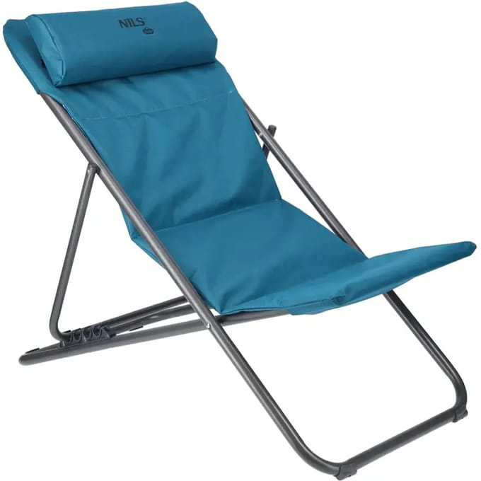 NILS CAMP NC3018 - Opvouwbare Strandstoel - Vier Verstelbare Posities