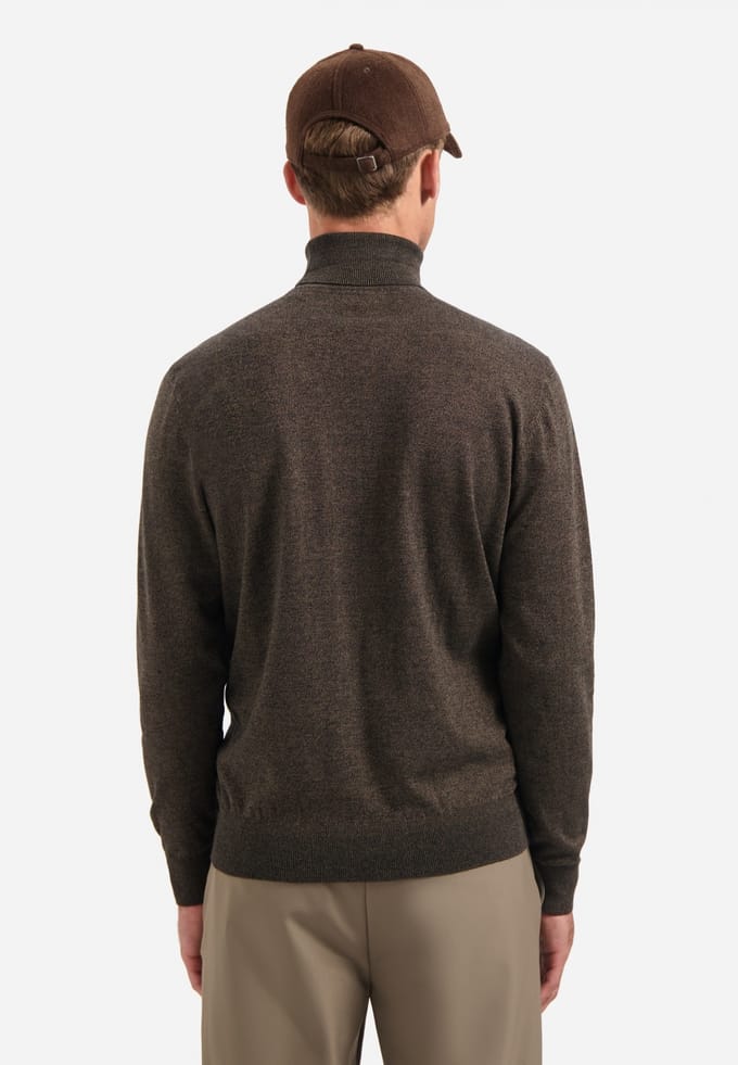No Excess Pullover Roll Neck Taupe Größe: XXL | Turtlenecks Outlet | Herren | Schwarz