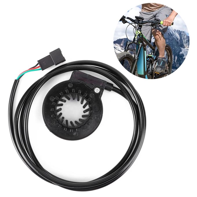 Accessoires pour vélo électrique Capteur d'assistance Double Hall 12 Aimants Roue intégrée black