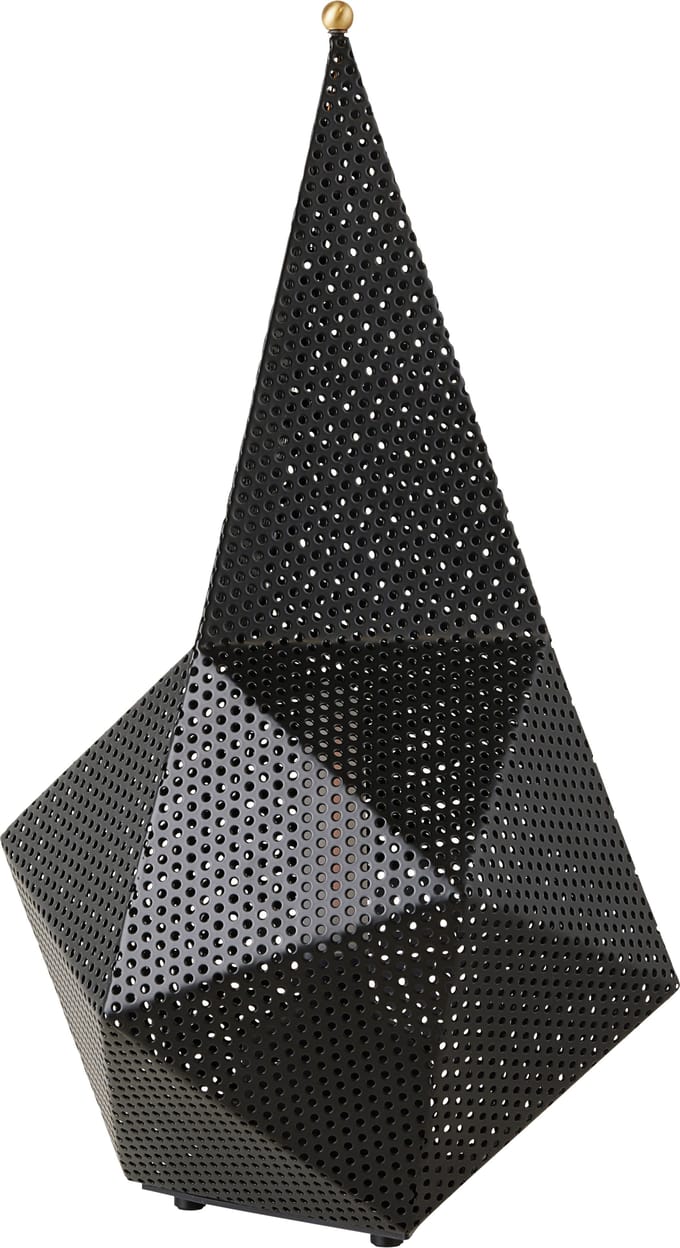 Gubi LED tafellamp Bagdad, zwart, hoogte 36 cm